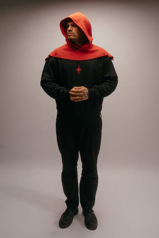 Fire & Blood Crewneck with Hood